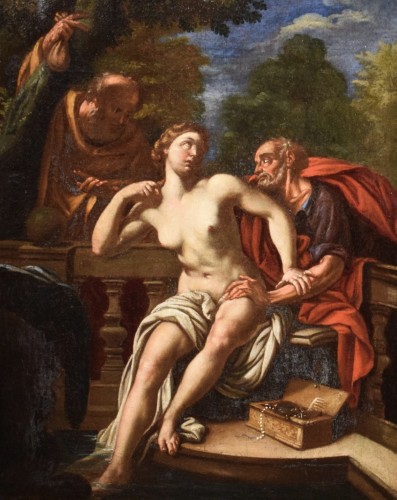 Suzanne et les vieillards - Maître vénitien du XVIIe siècle